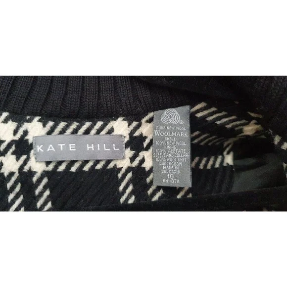 Kate Hill Women’s Petite Zip Sweater, like new never worn. Shell: 100% New Wool - Picture 8 of 9